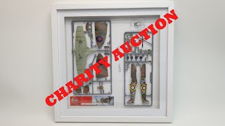 Framing an Airfix 1/72 scale Spitfire Mk.1A, plus a charity auction