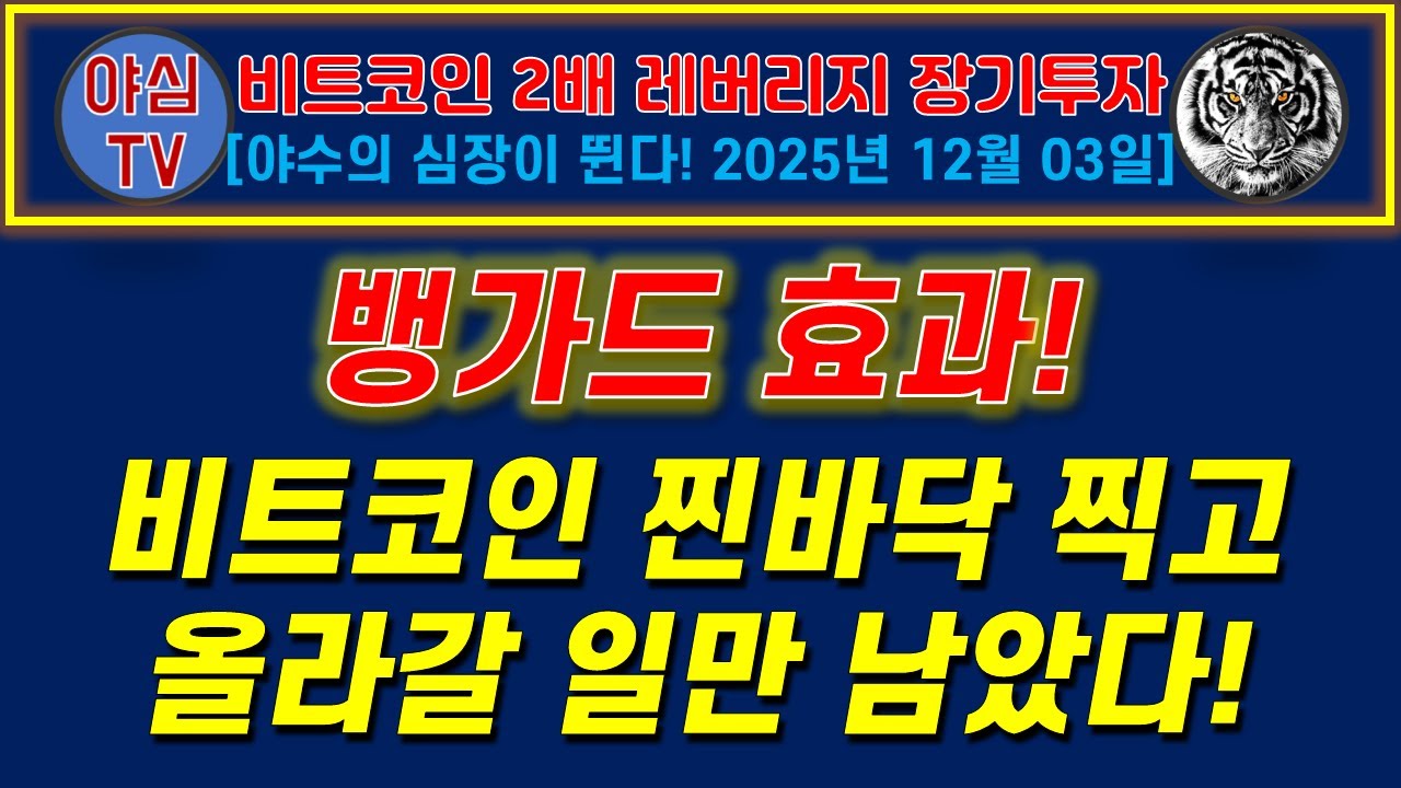 비트코인X2 장기투자] 뱅가드 효과! 비트코인 바닥 찍고 올라갈 일만 남았다! [경제적자유ㅣ확실한 노후준비ㅣ야심매매법] - YouTube