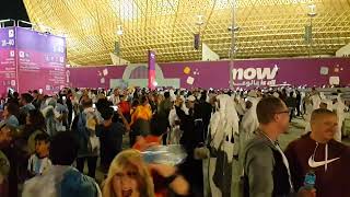 Argentina fans react on Brazil&#39;s loss to Croatia (Lusail stadium, 9.12.2022)