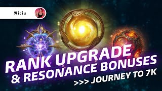 Rank Upgrade & Resonance Bonuses.