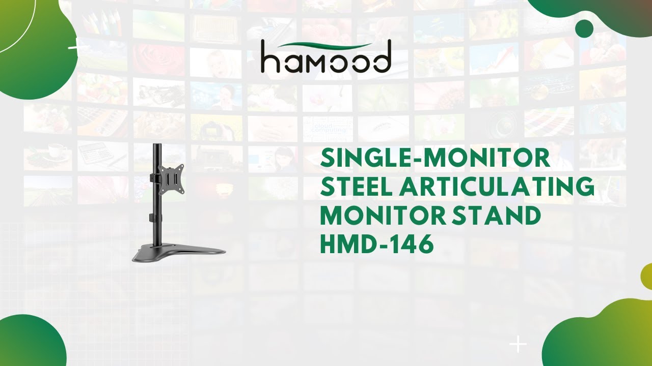 Single-Monitor Steel Articulating Monitor Stand HMD-146 