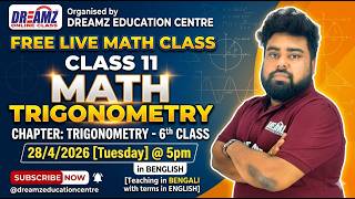 📐 TRIGONOMETRY (Class 06) | FREE LIVE MATH CLASS | Class 11 CBSE, ISC & WBHS 🔢