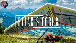 Relaxing music with hang glider flying over the skies 🪂 [Meditation music / music for sleeping]