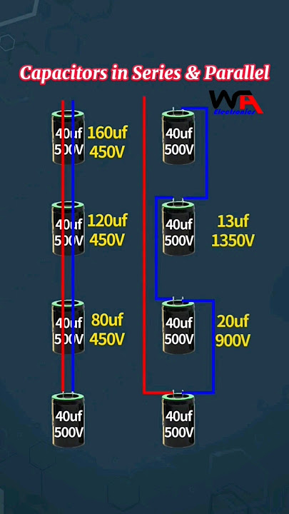 Capacitor in Series and Parallel #capacitor #capacitors #diyelectronics