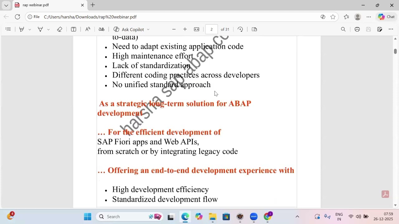 Does RAP will solve different coding practices❓harsha sap abap consultant 