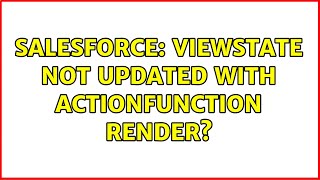 Salesforce: Viewstate not updated with actionFunction render?