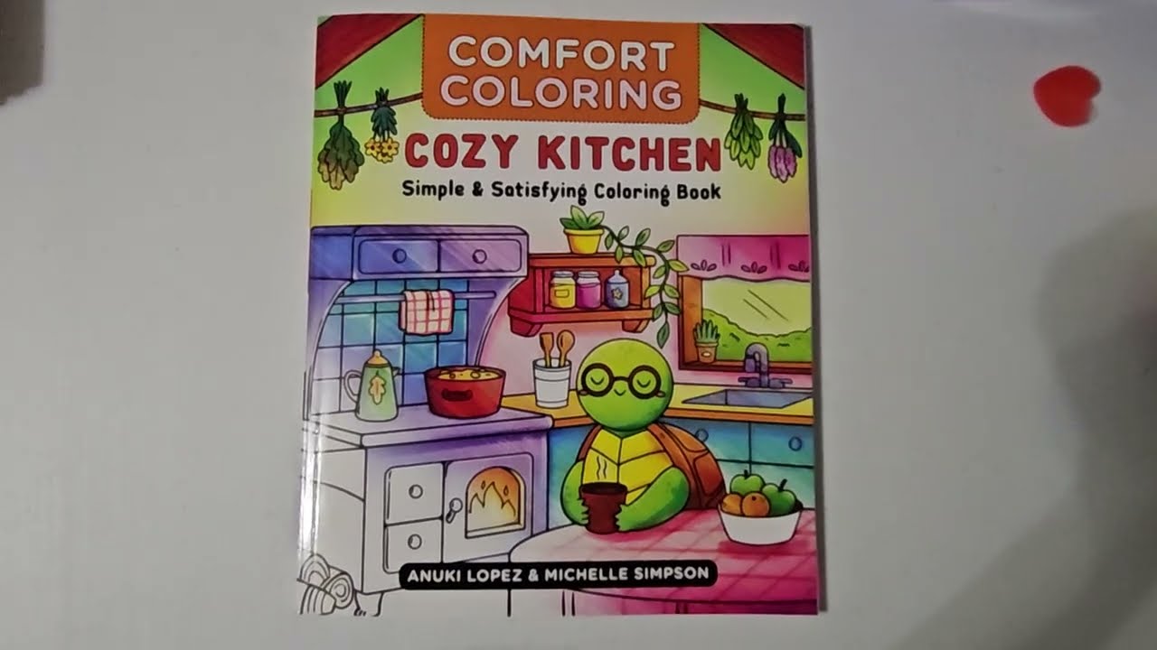Comfort Coloring Book Cozy Kitchen Flip Through📚🖍