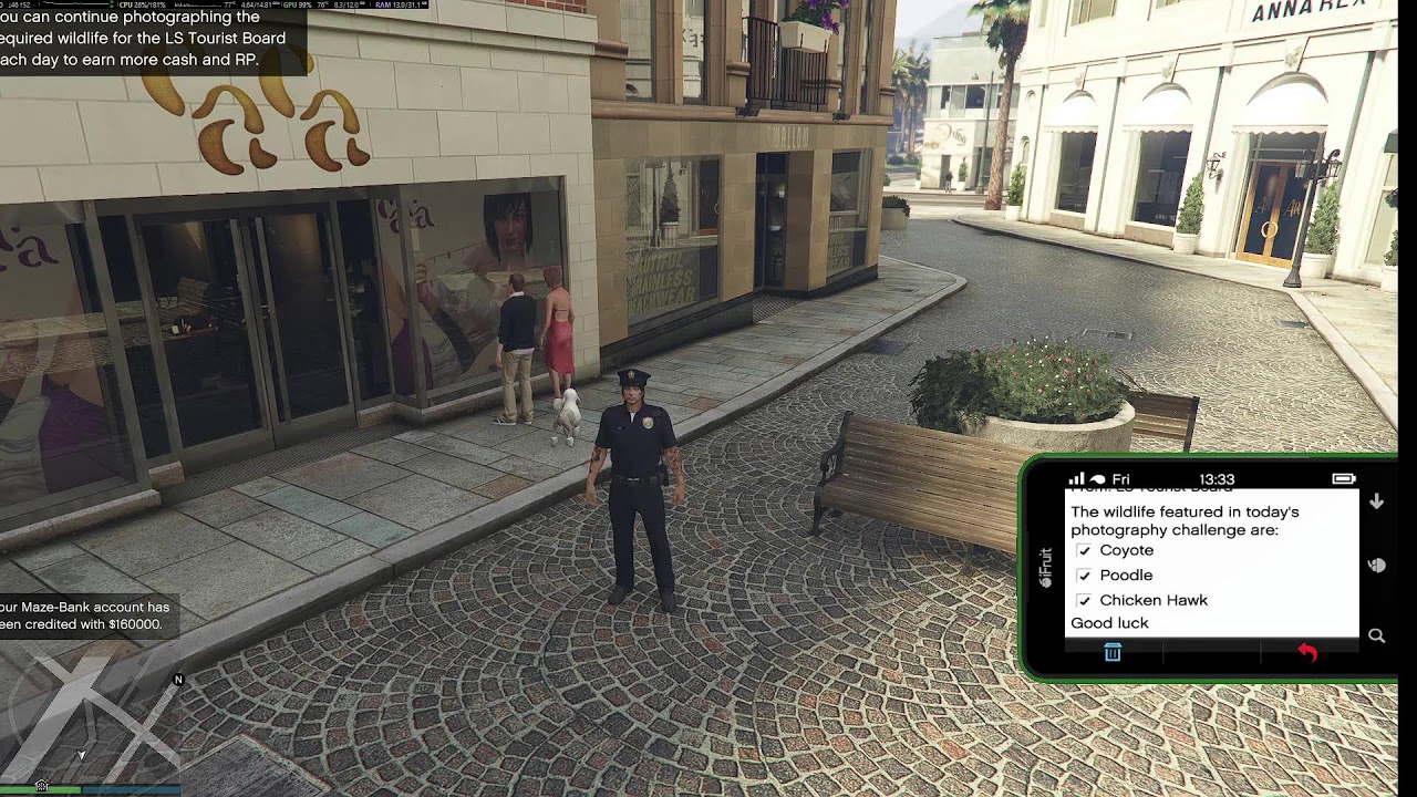 GTA Online PC  ~ Daily & Photos Animals - LS Tags Sprayed 5/5 & SeCacf