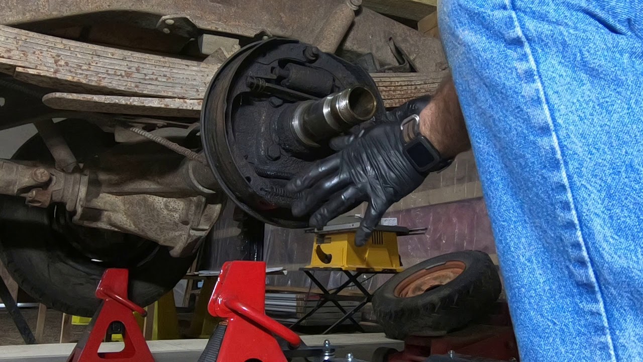 MST rear brake shoe removal YouTube