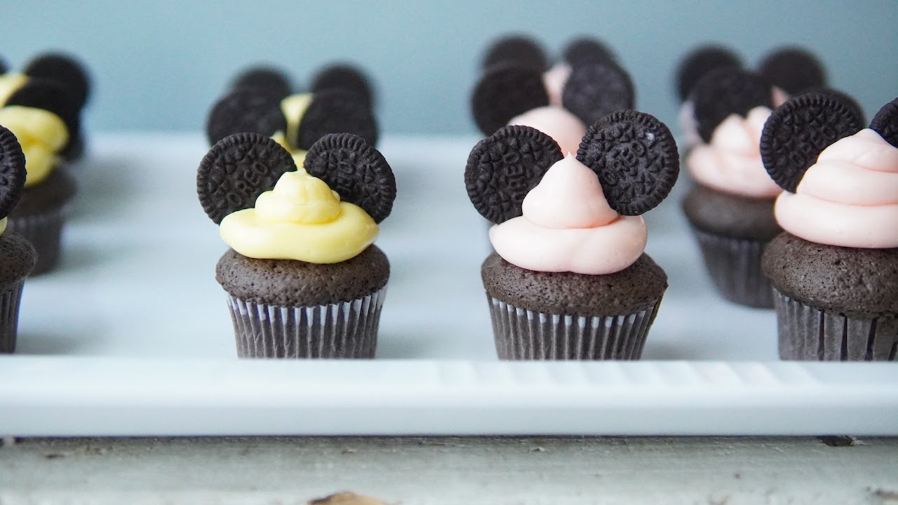 カップケーキ Mickey Mouse Cup Cakeミッキーのカップケーキ ディズニーカップケーキ Disney Cup Cakes お菓子作り Youtube