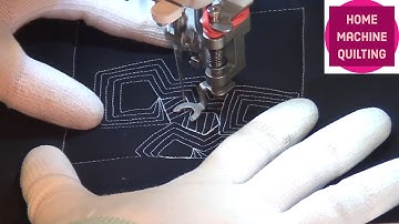 Free Motion Quilting Unloaded Boxes on a Home Machine