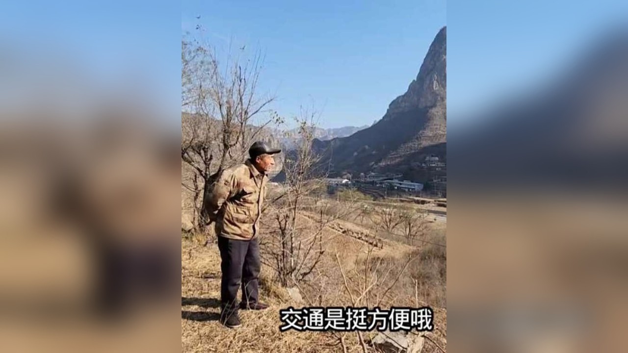 公路旁小村交通便利，讲究窑洞大多荒废，进村只遇一人，为啥搬走