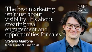 CMO Chats | Stefano Marrone at Siebert Financial