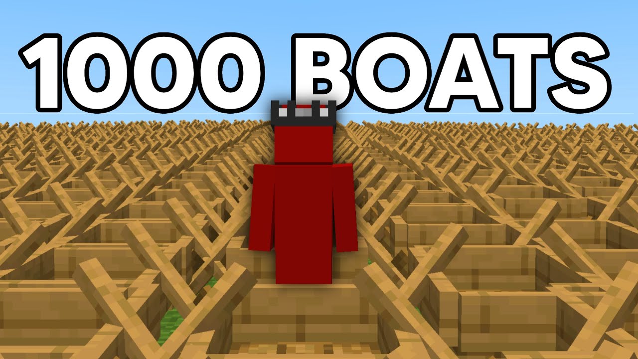 1000 Boats Destroyed this Minecraft SMP - made by delilah died