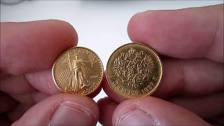 Russian 5 Gold Roubles 1897 u0026 1898