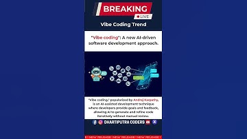 Vibe Coding: AI refines code iteratively for faster dev. 💻🤖#VibeCoding #AICoding #SoftwareDev #news