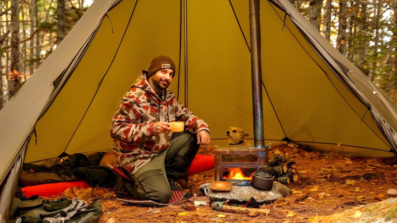 Hot Tent Camping in Lightweight Tipi Tent