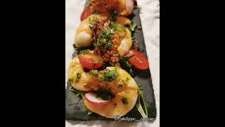 Salade De Gambas Et Croustillants De Riz