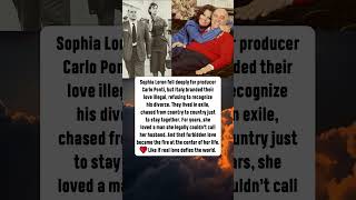🎬 Sophia Loren - The Love Italy Tried to Tear Apart #news #hollywood #Cinema #history