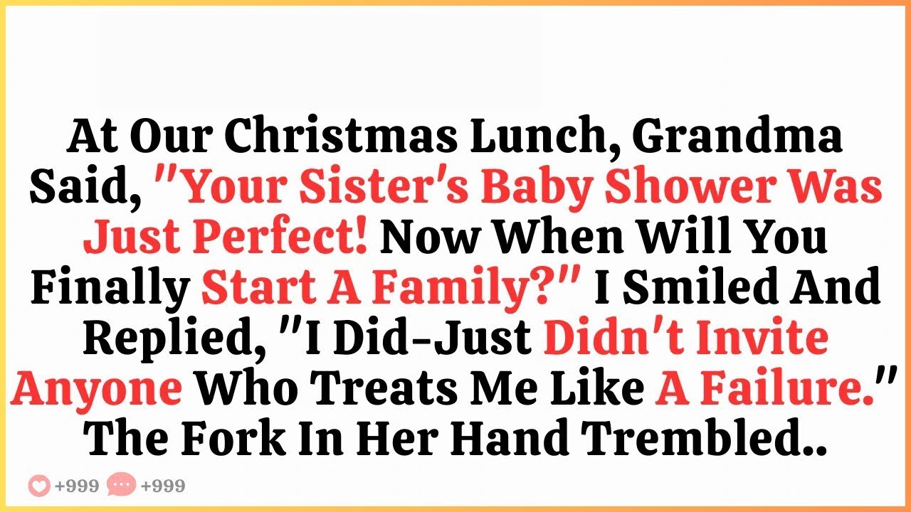 At Our Christmas Lunch, Grandma Said, 