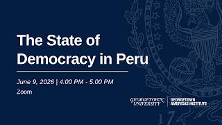 El estado de la democracia en Perú