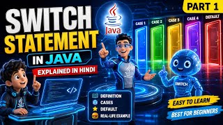 Switch Statement in Java Explained in Hindi 🔥 | Java Tutorial for Beginners | Part 1 | 3D Animation
