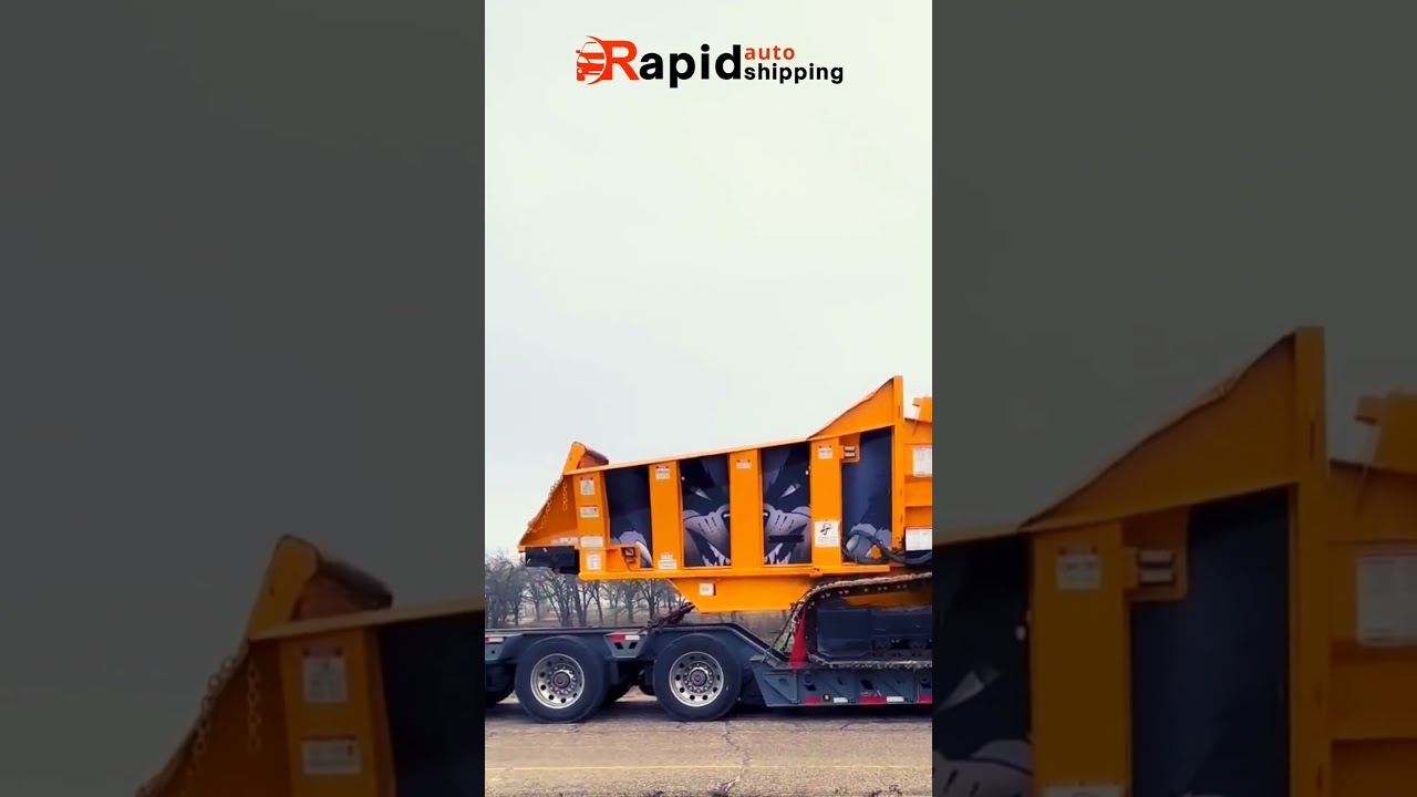 Lowboy Trailer Shipping with Rapid Auto Shipping