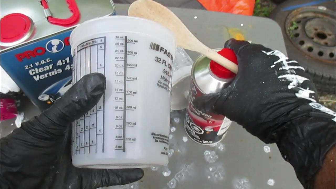 How to apply clear coat over paint - YouTube