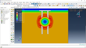 Simulation CEL explosion in the depth of soil near the concrete piled-raft structure in Abaqus