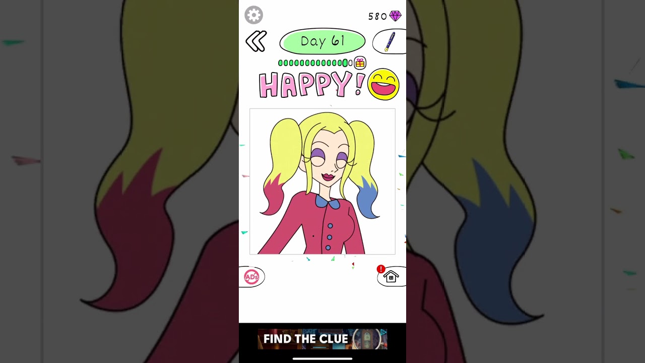 Draw Happy Queen Level 61