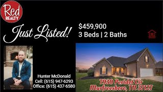 🏡 NEW LISTING: Move-In Ready Home with Storm Shelter - 7930 Peridot Cir, Murfreesboro, TN