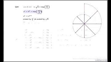 Tutorial Q20 Chapter 3 -- Powers of complex numbers via exponential form
