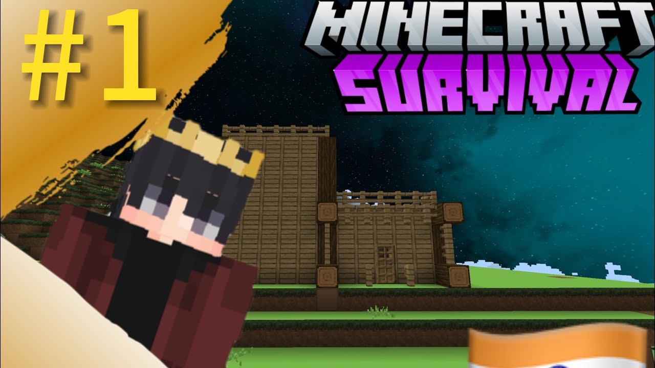 Minecraft survival series day 1 build my house in Minecraft - YouTube