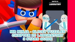 Mr Ninja - Slicey Puzzles Chapter 20 Laboratory Guide | 3 Stars Guide screenshot 2