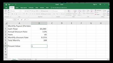 Present Value of An Annuity (Discounting)