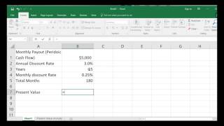 Present Value of An Annuity (Discounting)