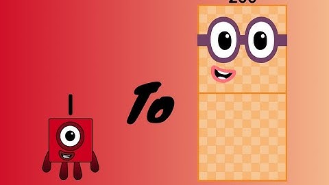 Numberblocks 1 to 200 in minecraft