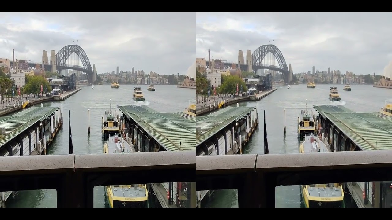 Spatial Video with Beam Pro - Circular Quay Station at Sydney Harbour
