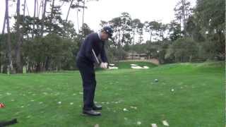 Woody Austin Almost Hole In One 2013 Pebble Beach Spyglass 60fps