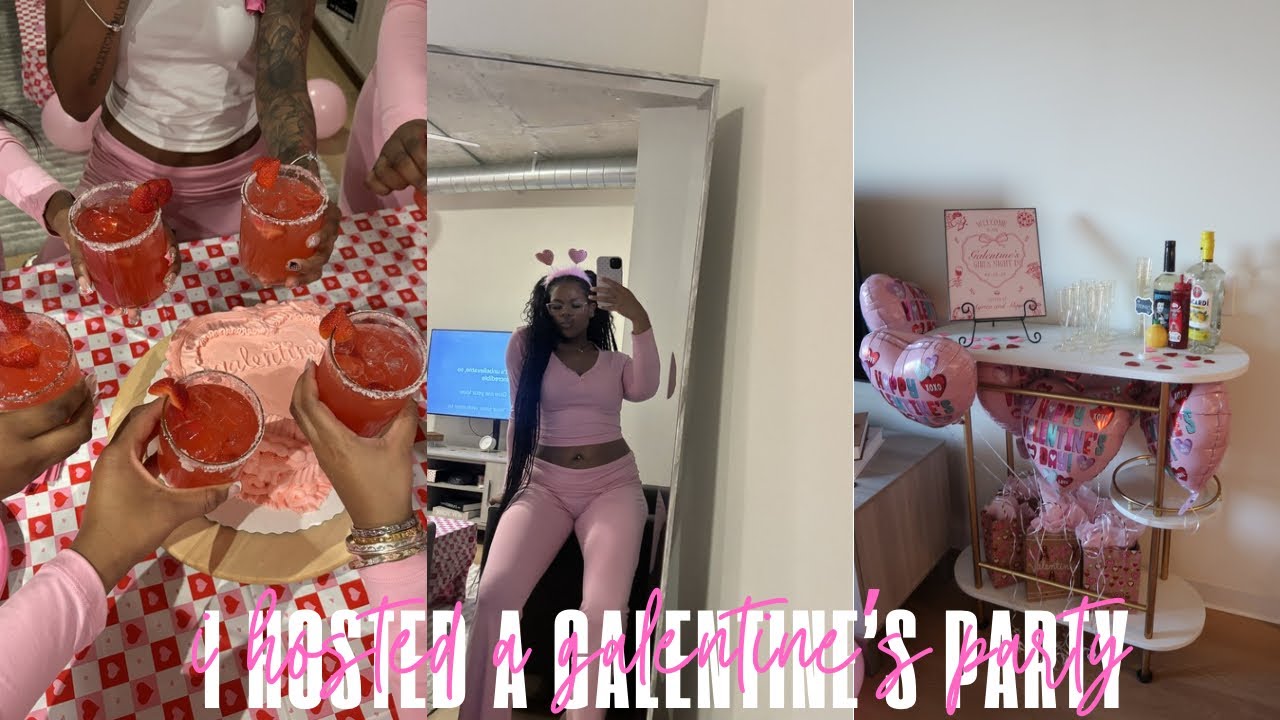 I HOSTED A GALENTINE’S PARTY + lost files (nba game, bestie date, & more) 💖