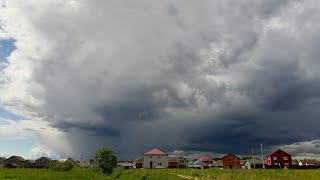 Мощная снежная крупа и сильный ветер 2 июня!🌨️🌨️🌨️ Легендарный день⚡