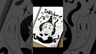 Inktober Day:1 Happy Fall ! 🎃✨ #inktober #artshorts #drawing