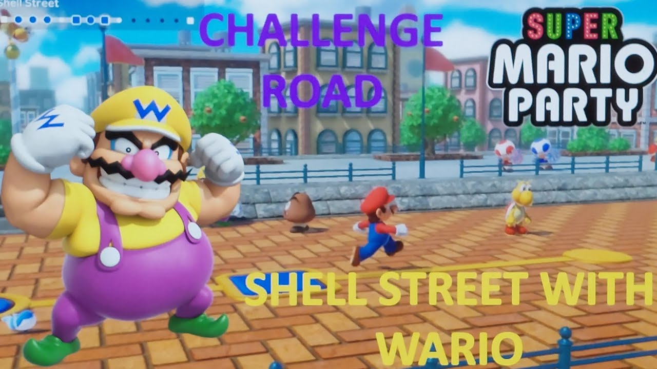 Super Mario Party - Wario in Challenge Road: Shell Street