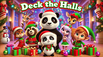 "DECK THE HALLS 🎄 | Festive Christmas Song for Kids in 3D Animation!"