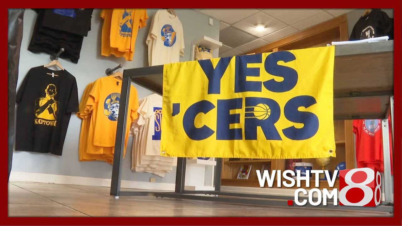 Indy T-shirt shops see boost from Pacers  run