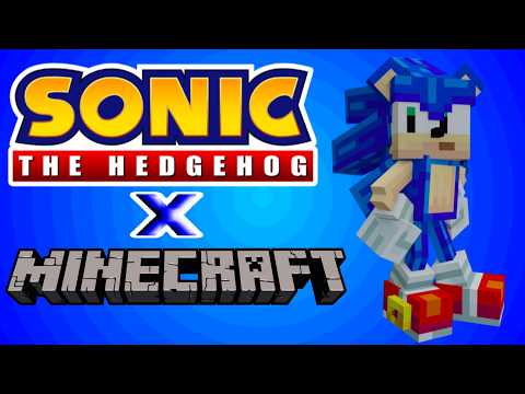 Sonic in the world of Minecraft