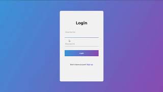 Animated Login Form (Html, Css, Javascript)