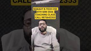 MAKAUT B.TECH CSE 8TH SEM 2026 COACHING CLASS