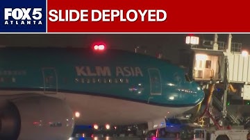Unruly passenger opens door, deploys emergency slide on KLM flight | FOX 5 News