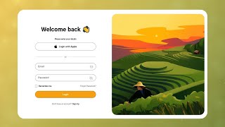 Animated Responsive Login Form Using HTML CSS & JavaScript